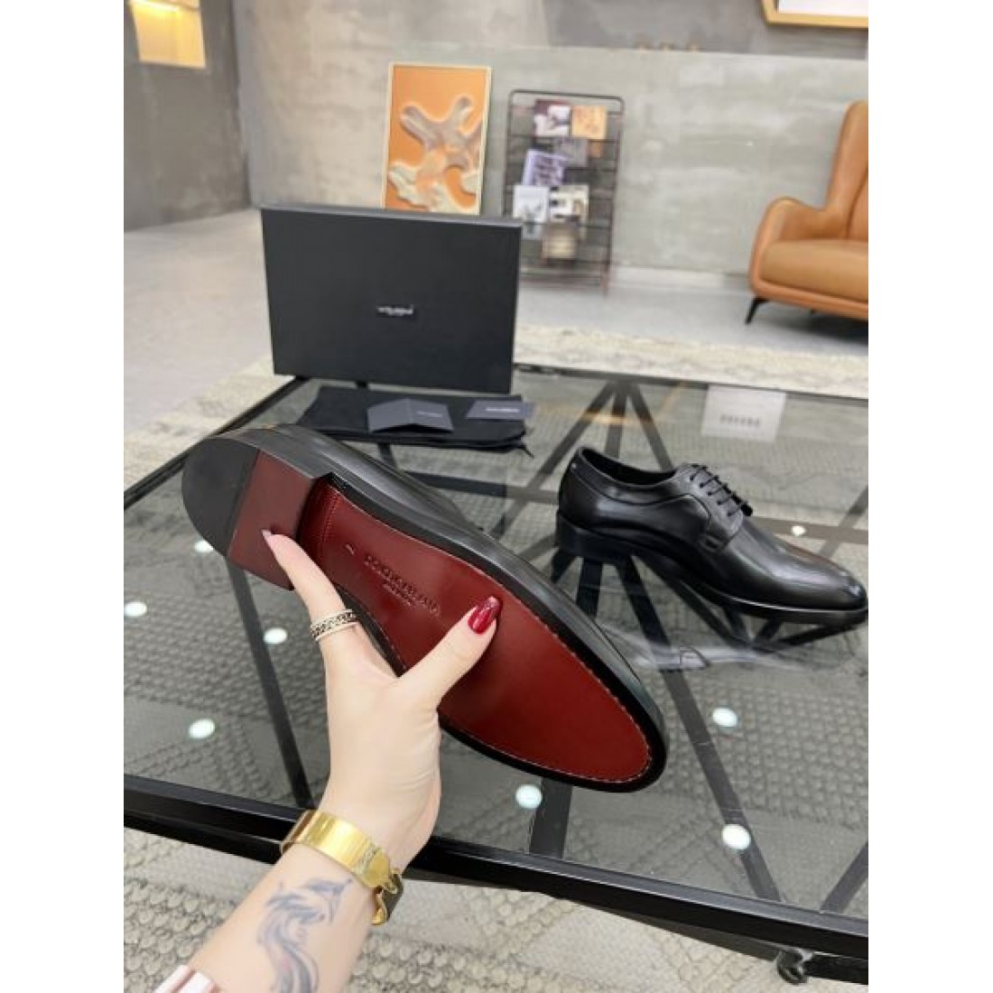 DOLCE＆GABBANA ドルチェ＆ガッバーナ 低価格高品質 2024SS メンズ用 ビジネスシューズ - 画像 (10)