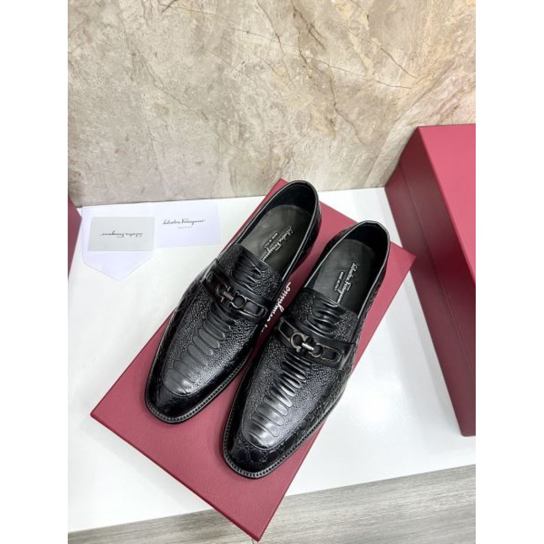 FERRAGAMO サルヴァトーレ フェラガモ 絶対欲しい 2024SS メンズ用 ビジネスシューズ - 画像 (7)