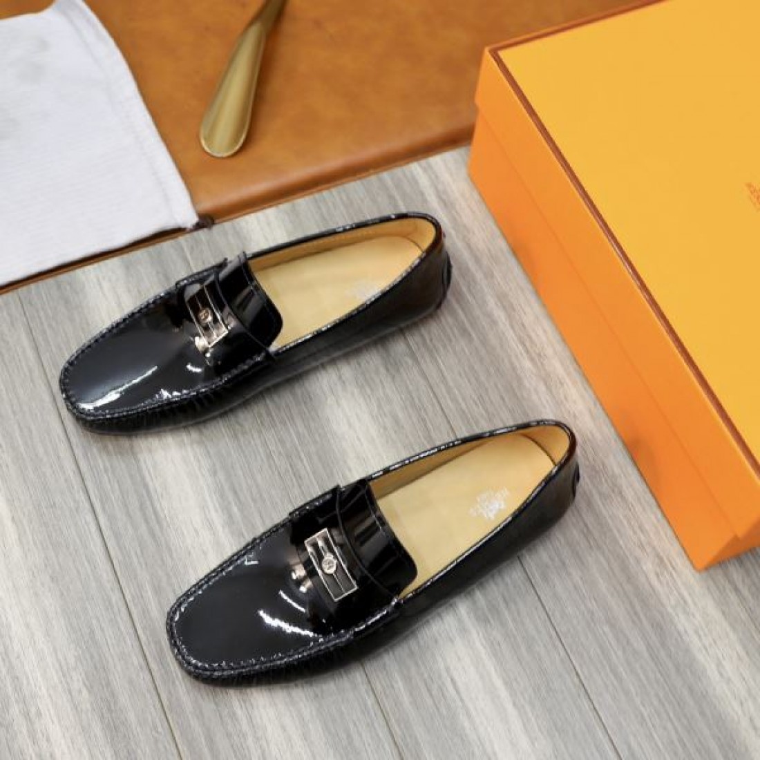 HERMES エルメス 魅力的な価格でセール 2024SS メンズ用 ビジネスシューズ - 画像 (7)