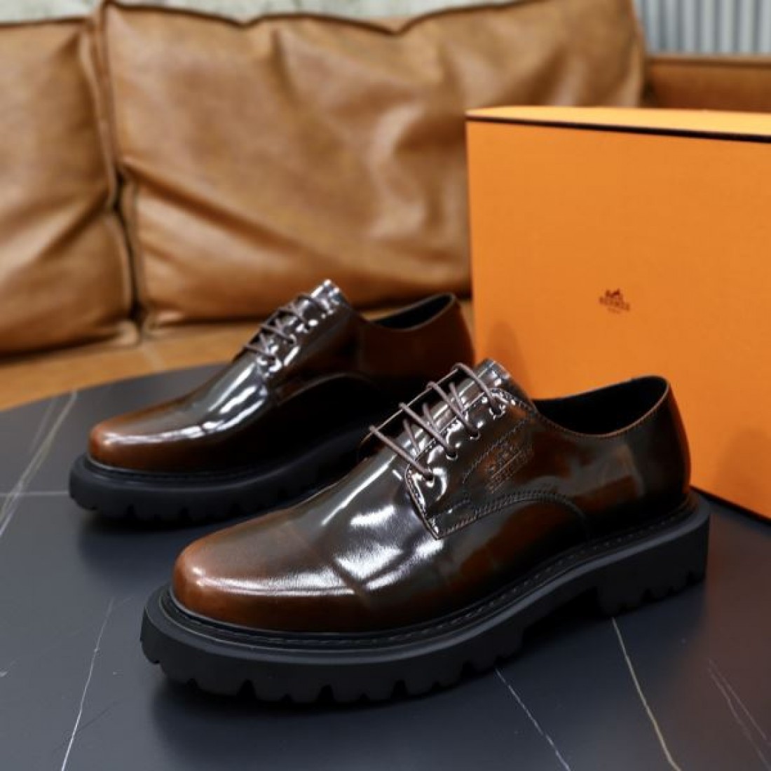 HERMES エルメス 完売大人気アイテム 2024SS メンズ用 ビジネスシューズ - 画像 (10)