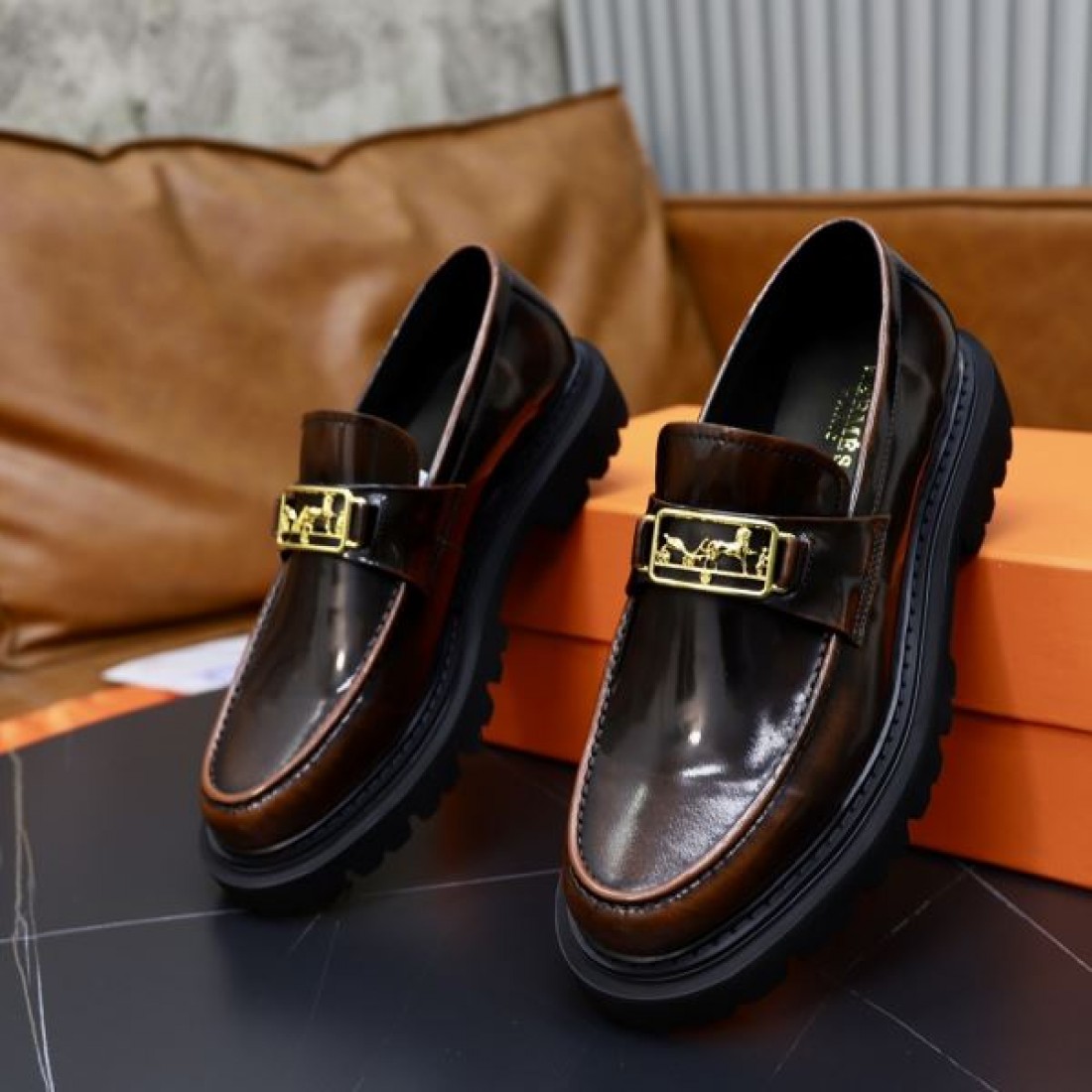 HERMES エルメス 最新人気話題沸騰中 2024SS メンズ用 ビジネスシューズ - 画像 (8)