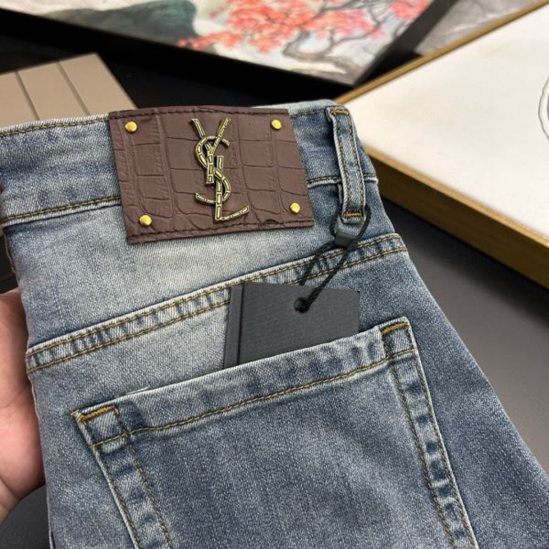 2024SS 入手困難アイテム YSL イヴ サンローラン ジーパン - 画像 (9)