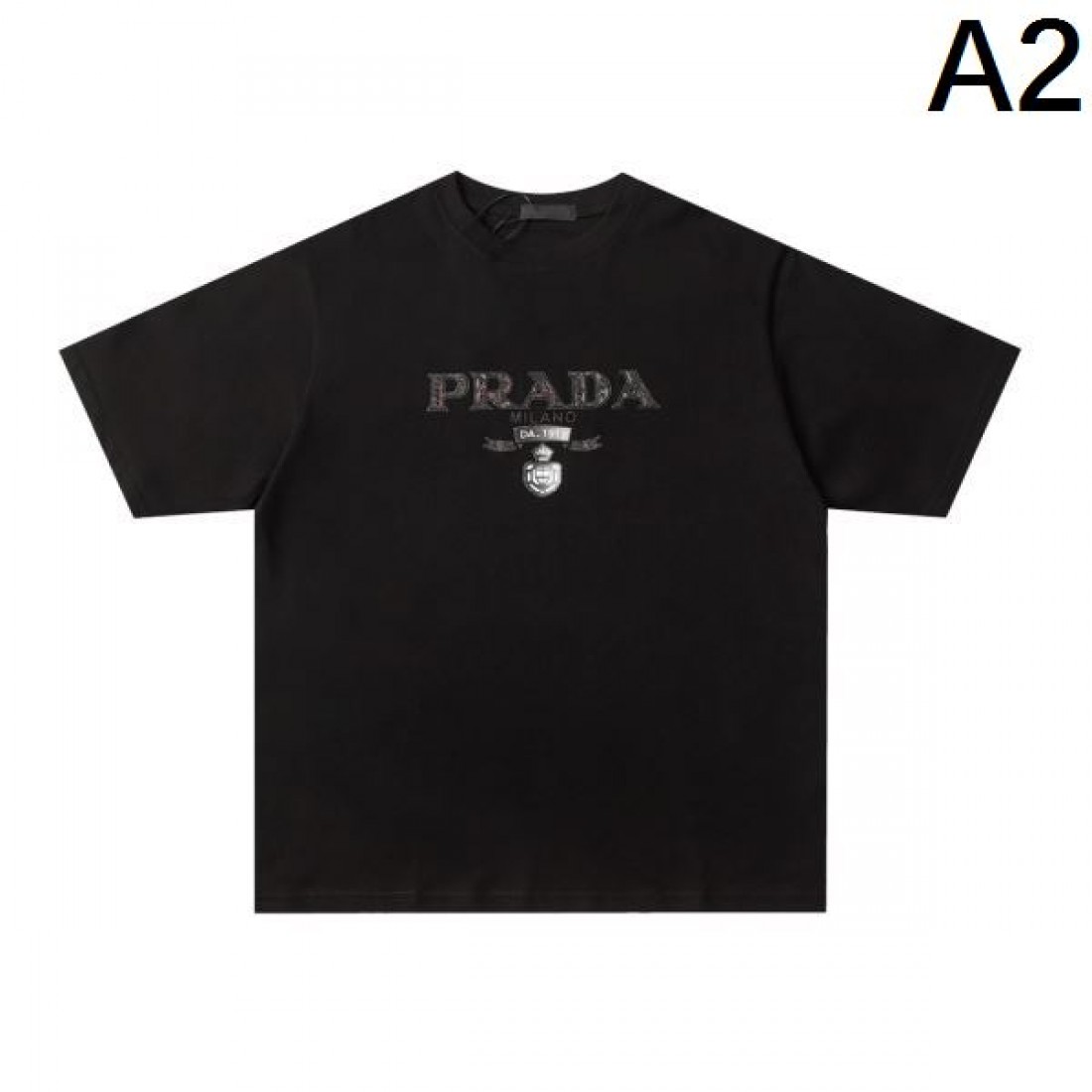 2024SS カッコ良くキあります PRADA プラダ メンズ用 半袖Tシャツ - 画像 (3)