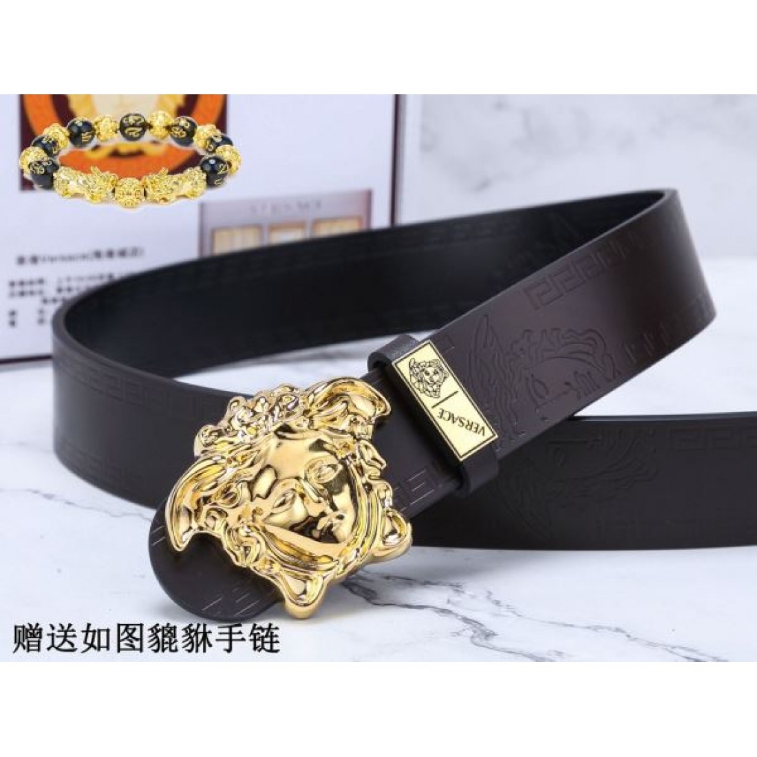 2024FW VERSACE ヴェルサーチェ お目立ち度の高い新品 ベルト - 画像 (8)