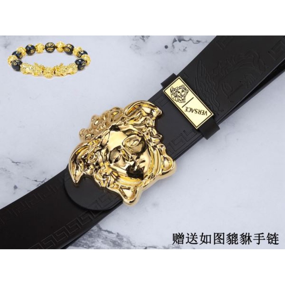 2024FW VERSACE ヴェルサーチェ お目立ち度の高い新品 ベルト - 画像 (9)
