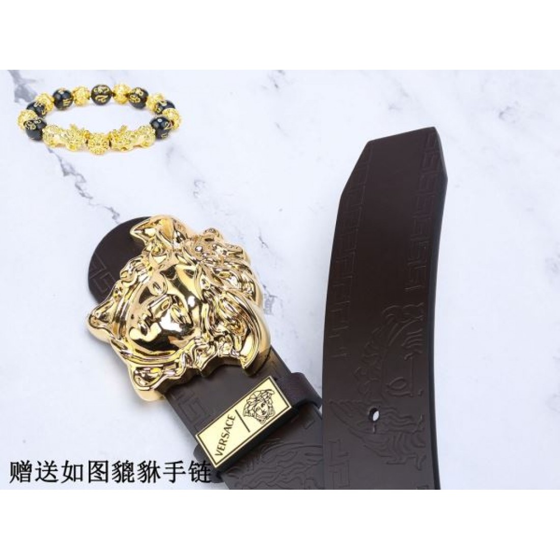 2024FW VERSACE ヴェルサーチェ お目立ち度の高い新品 ベルト - 画像 (10)