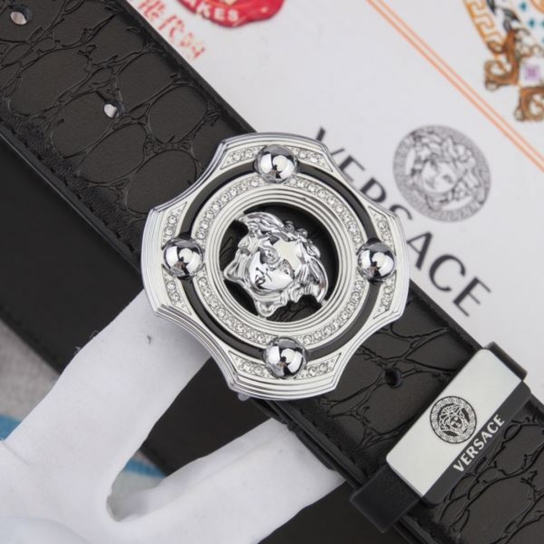 2024FW VERSACE ヴェルサーチェ 秋らしく爽やかな印象 ベルト - 画像 (7)