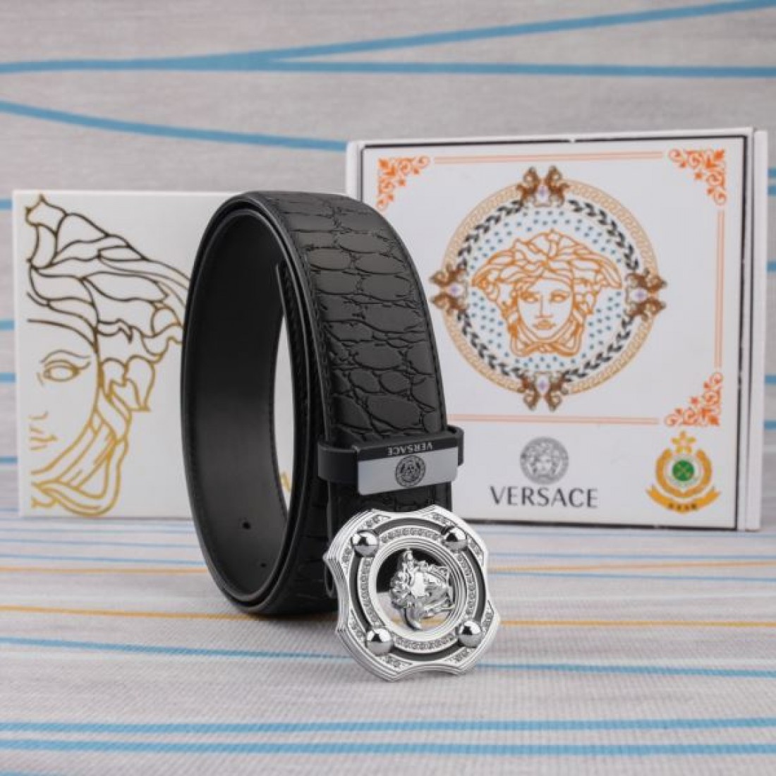 2024FW VERSACE ヴェルサーチェ 秋らしく爽やかな印象 ベルト - 画像 (8)
