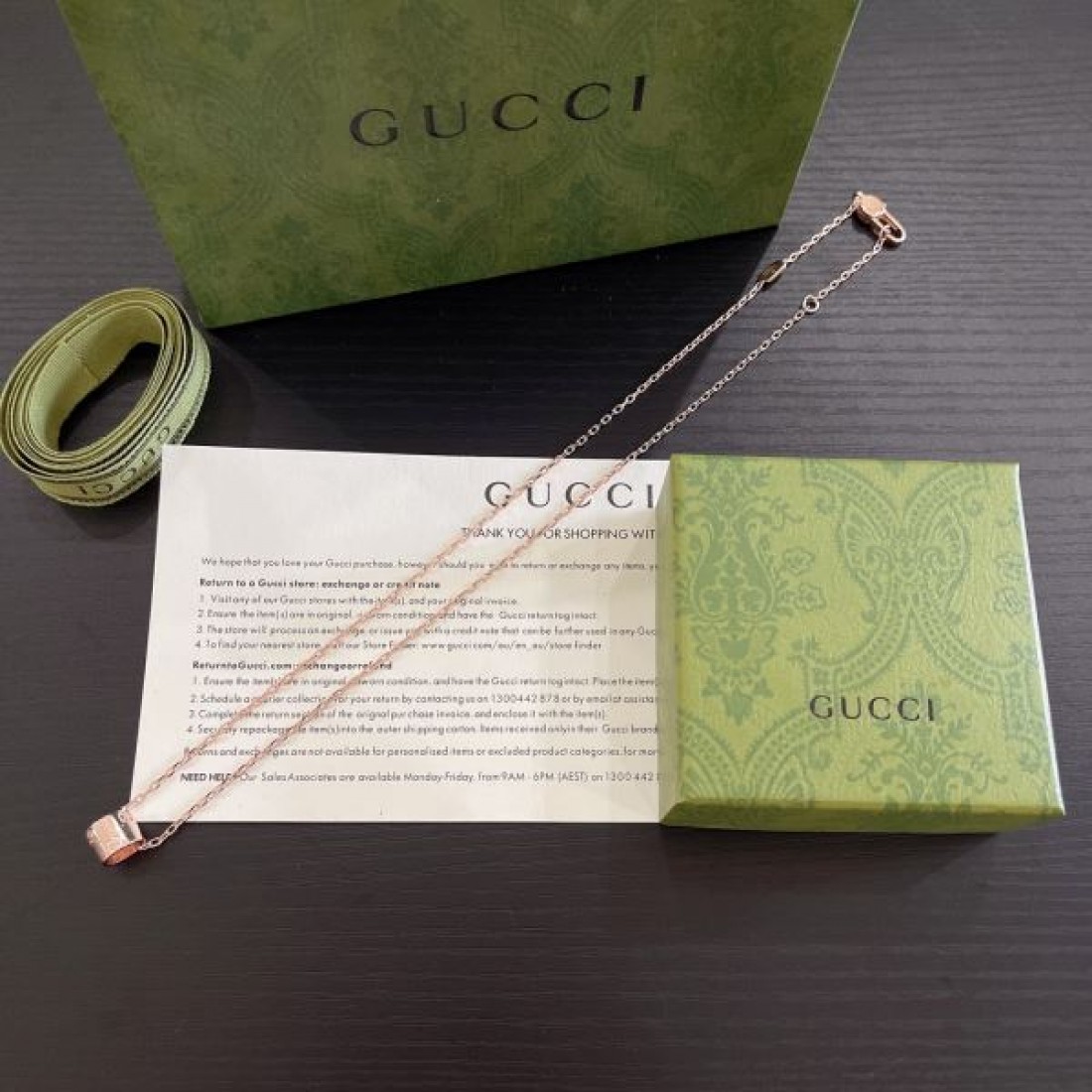 国内完売の入手困難アイテム 2024SS ネックレス GUCCI グッチ - 画像 (7)